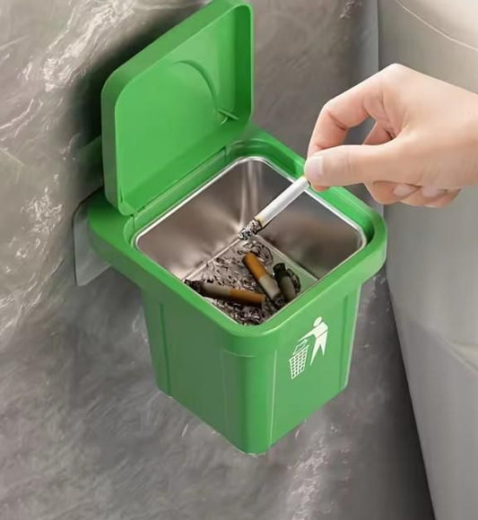 Stainless Steel Multipurpose Use Mini Dustbin & Ashtray - Nexivo