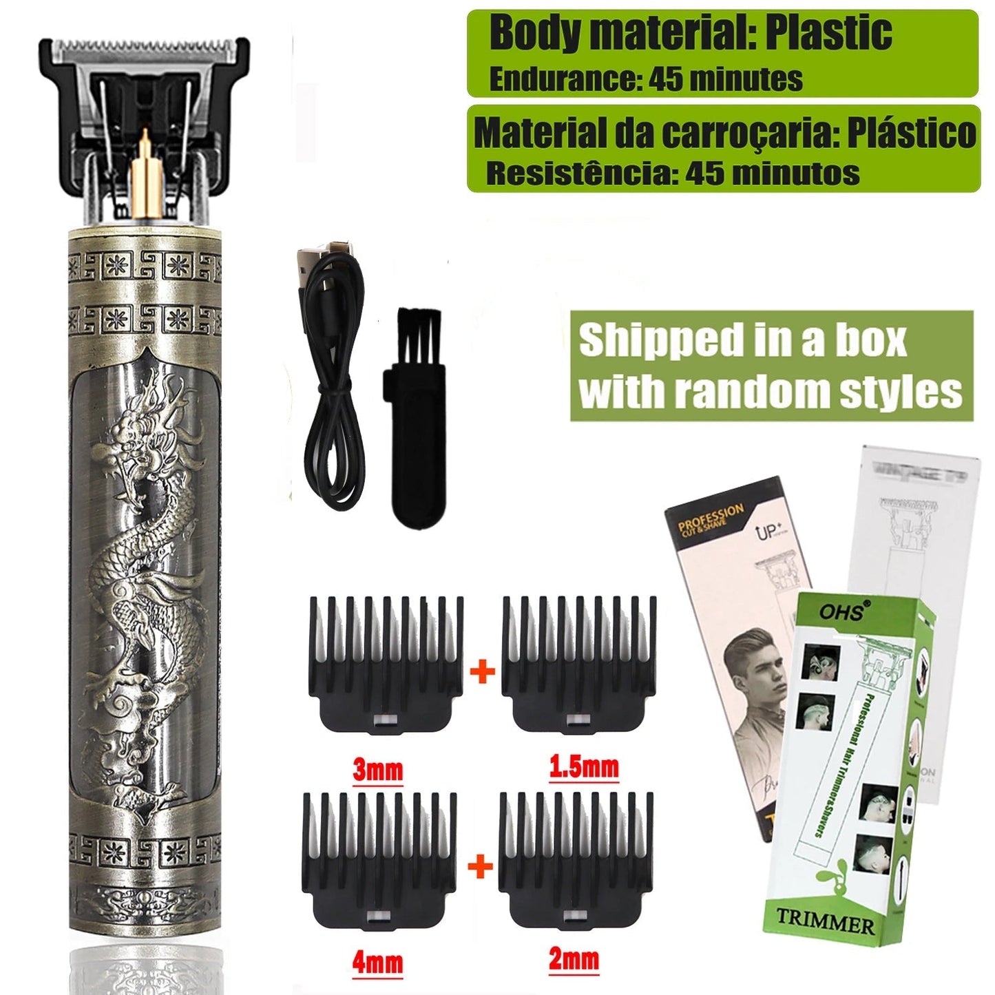 T9 Hair Clipper Repair Beard Shaving Body Hair Trimmer Clippers Electric Machine Men Haircut Machine 0mm Barber Shaver - NexivoEdge