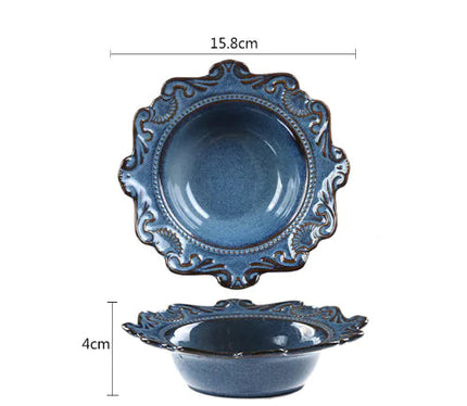 Elegant Baroque Porcelain Dinner Set NexivoEdge