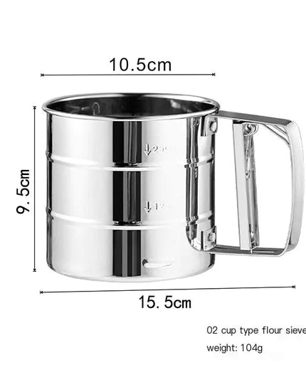Stainless Steel Handheld Flour Sieve NexivoEdge